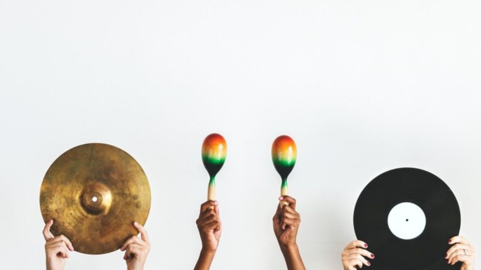 Image showing people holding musical instruments