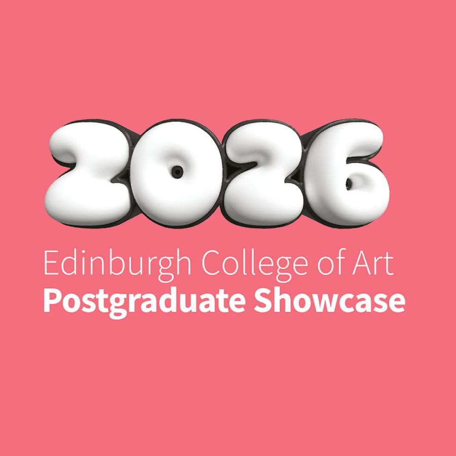 A salmon pink tile for the Edinburgh College of Art MA Documentary Film Directing screening