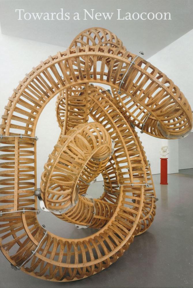 A book cover with an image of a curled wooden structure on it