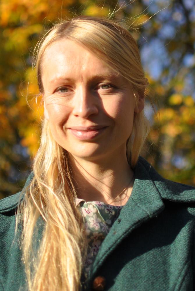 Bryony Coombs pictured outside.