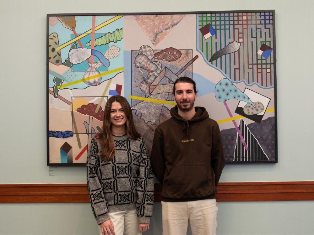 A photo of Holly Munro with Cubitts Lead Designer Romain Caillaud.