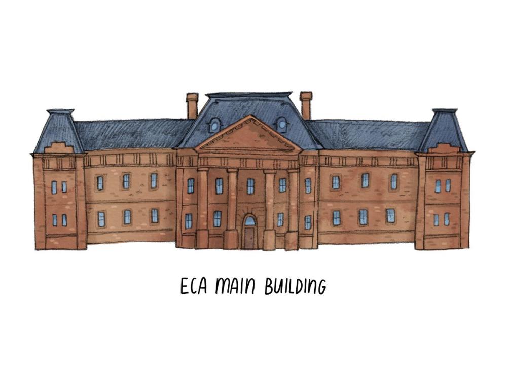 An illustration of ECA Main Building