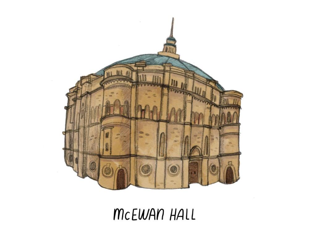 An illustration of McEwan Hall