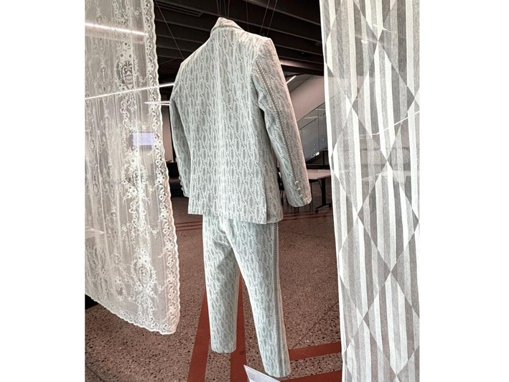 The suit from behind.