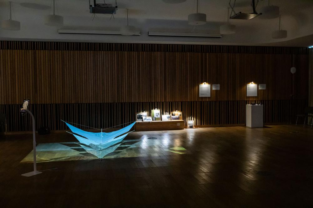 The Authenticity Unmasked: Unveiling AI-Driven Realities Through Art exhibition space.