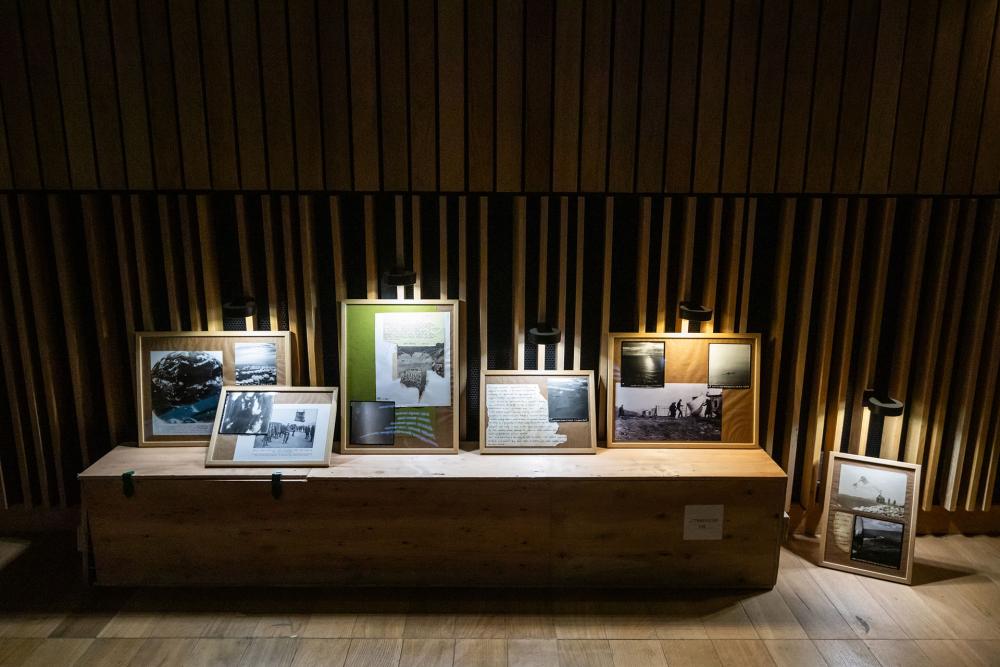 Images at The Authenticity Unmasked: Unveiling AI-Driven Realities Through Art exhibition space.